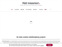 Tablet Screenshot of madinteraction.com